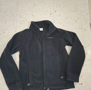 Girls Black Fleece Columbia Jacket Small